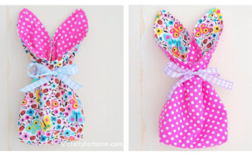 Easter Bunny Treat Bags Free Sewing Pattern