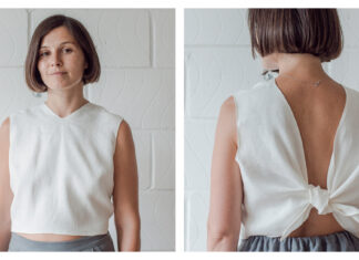 Fred Knotted Crop Top Free Sewing Pattern