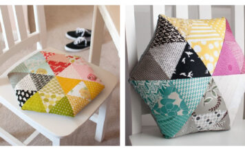 Triangle Pillow Free Sewing Pattern