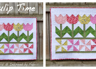 Tulip Time Wall Hanging Free Sewing Pattern