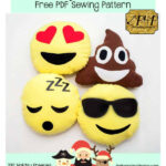 Emoji Pillows Free Sewing Pattern