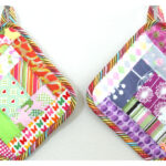 Log Cabin Potholders Free Sewing Pattern