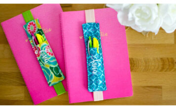 Pen Holder Bookmark Free Sewing Pattern