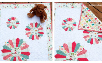 Dresden Burst Baby Quilt Free Sewing Pattern