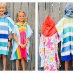 Easy Towel Poncho for Kids Free Sewing Pattern