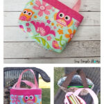 Little Book Tote Free Sewing Pattern