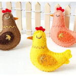 Easy Felt Chicken Free Sewing Pattern
