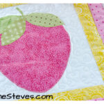 Strawberry Lemonade Table Runner Free Sewing Pattern