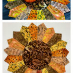 Dresden Sunflower Table Mat Free Sewing Pattern