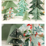 Fabric Christmas Trees Free Sewing Pattern