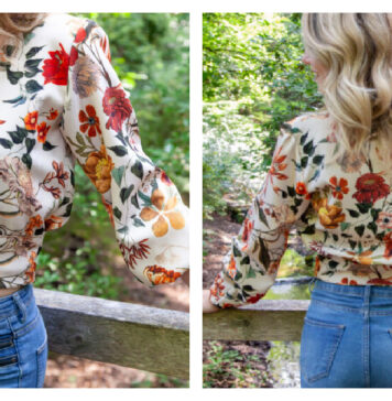 Peony Blouse Free Sewing Pattern