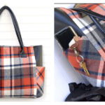 Plaid Flannel Tote Bag Free Sewing Pattern