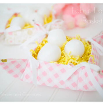 Fabric Easter Basket Free Sewing Pattern