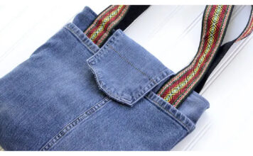 Upcycled Jeans Tote Bag Free Sewing Pattern