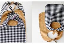 Knotted Pass-Thru Baby Bib Free Sewing Pattern