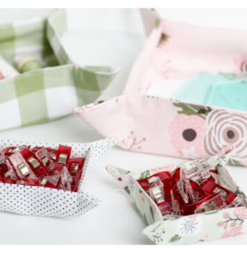 Fabric Nesting Tray Free Sewing Pattern