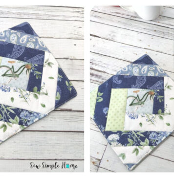Quilt As You Go Hot Pad Free Sewing Pattern and Video Tutorial