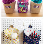 Pegboard Baskets Free Sewing Pattern