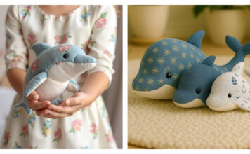 Dolphin Soft Toy Sewing Pattern