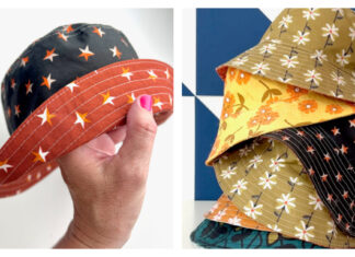 Reversible Bucket Hat Free Sewing Pattern and Video Tutorial