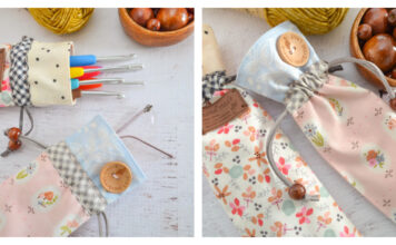 Skinny Drawstring Bag Free Sewing Pattern