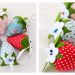 Strawberry Pincushion Free Sewing Pattern