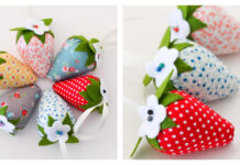 Strawberry Pincushion Free Sewing Pattern