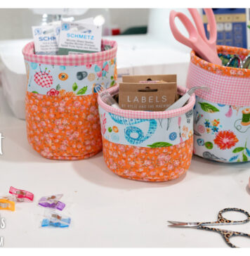 Fabric Basket Free Sewing Pattern
