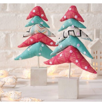 Fabric Christmas Tree Free Sewing Pattern