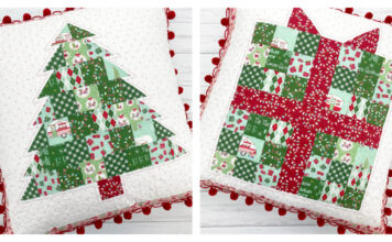 Patchwork Christmas Pillows Free Sewing Pattern
