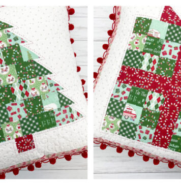 Patchwork Christmas Pillows Free Sewing Pattern