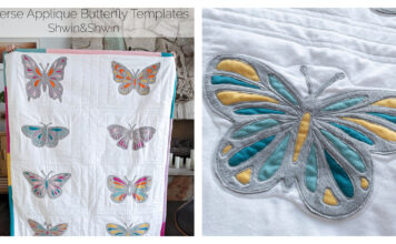 Reverse Applique Butterfly Template Free Sewing Pattern