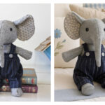Vintage Elephant Soft Doll Sewing Pattern