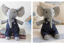 Vintage Elephant Soft Doll Sewing Pattern