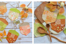 Acorn Garland and Coasters Free Sewing Pattern