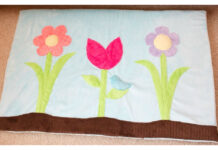 Applique Cuddle Garden Rug Free Sewing Pattern