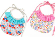 Ruffle Baby Bib Free Sewing Pattern