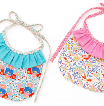 Ruffle Baby Bib Free Sewing Pattern