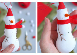Snowman Free Sewing Pattern