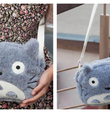Totoro Crossbody Bag Free Sewing Pattern
