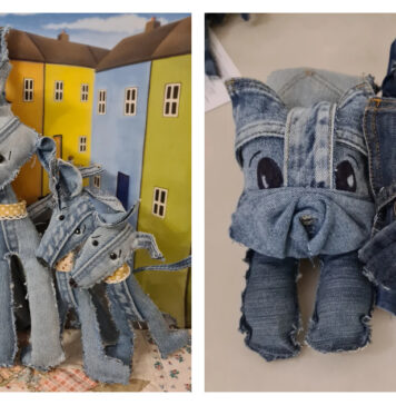 Upcycled Denim Dog Sewing Pattern