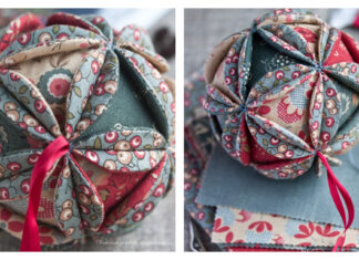 Vintage Christmas Ball Free Sewing Pattern