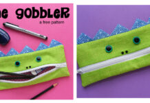 Monster Pencil Pouch Free Sewing Pattern